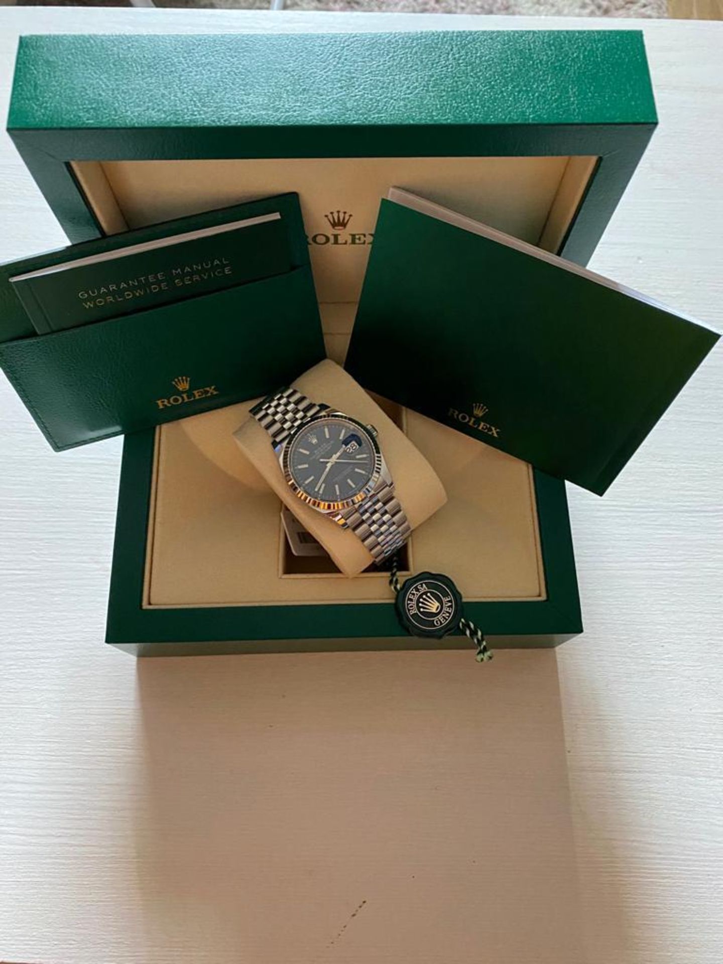 2020 ROLEX DATEJUST 36MM BLUE - Image 18 of 19