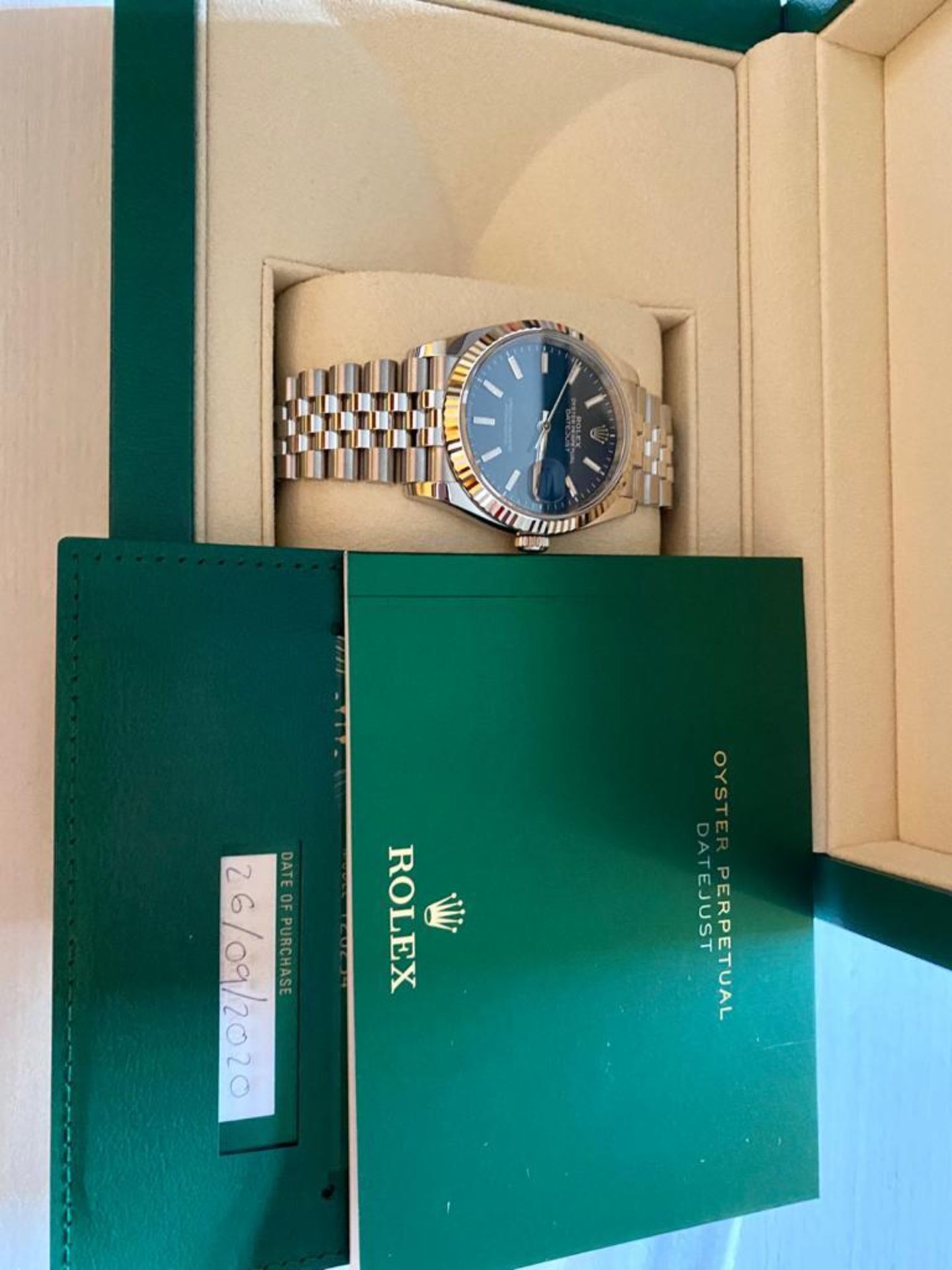 2020 ROLEX DATEJUST 36MM BLUE - Image 14 of 19