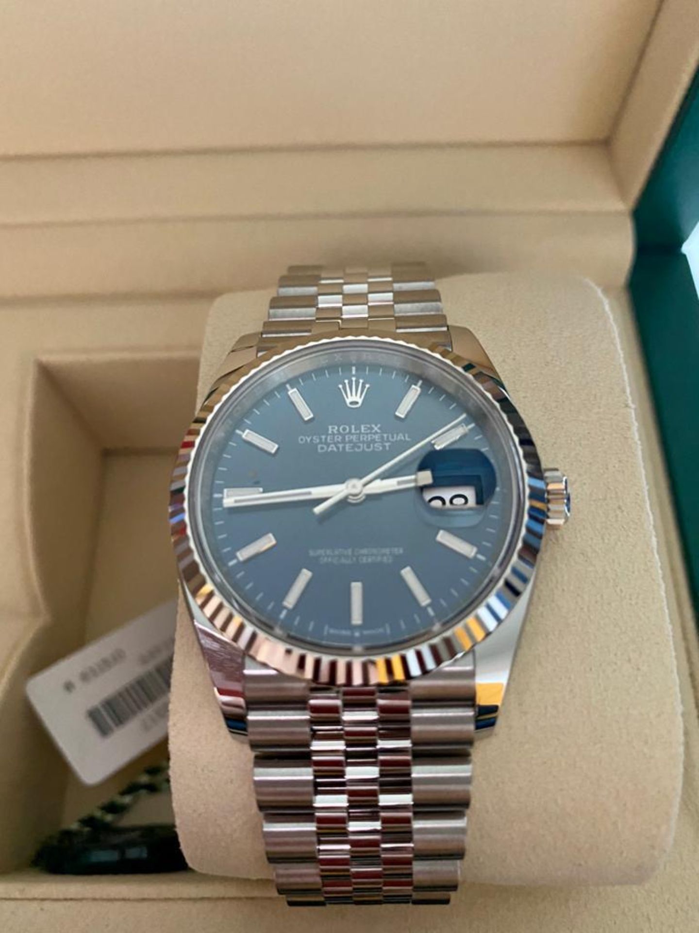 2020 ROLEX DATEJUST 36MM BLUE - Image 2 of 19