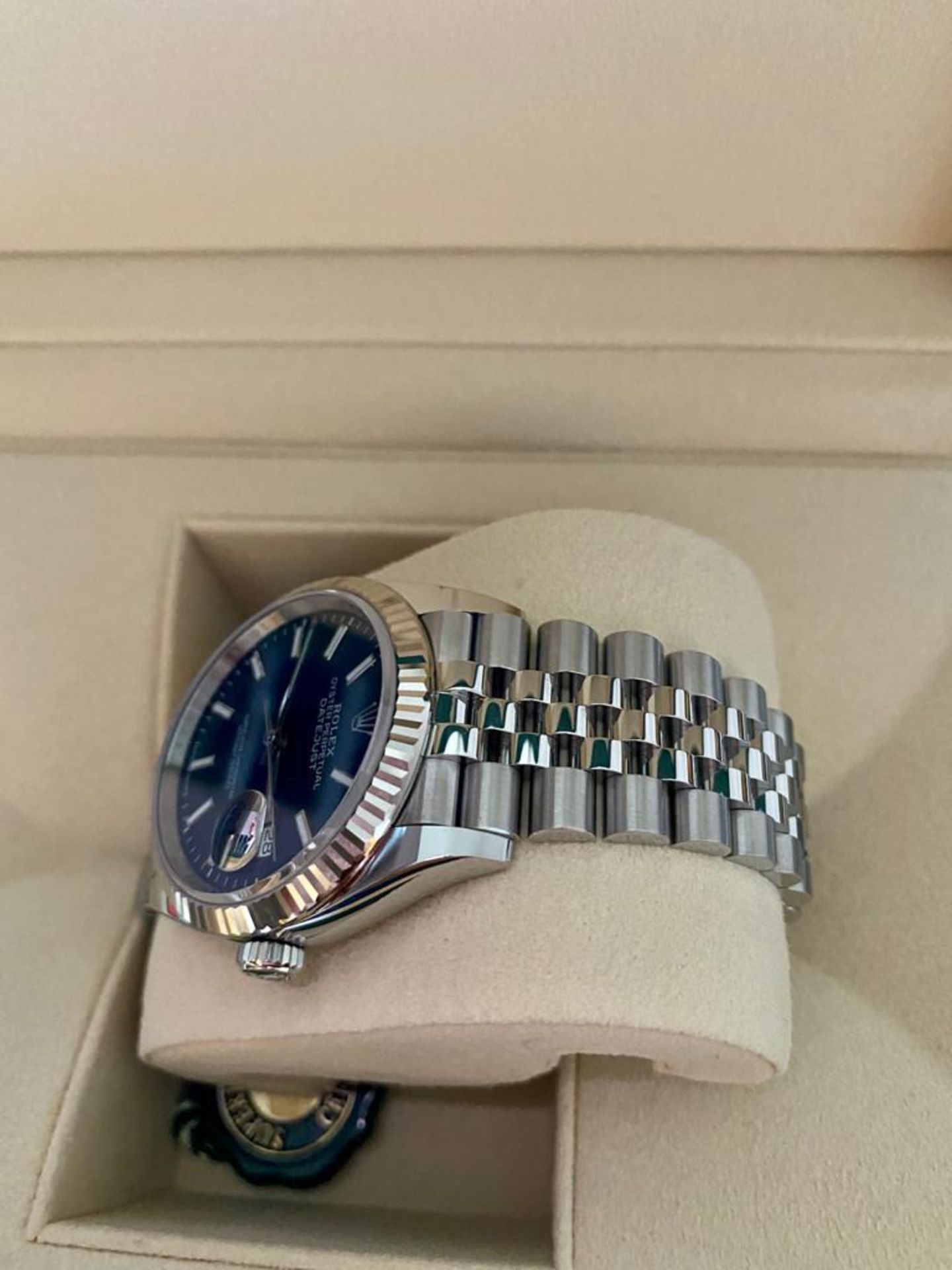 2020 ROLEX DATEJUST 36MM BLUE - Image 9 of 19