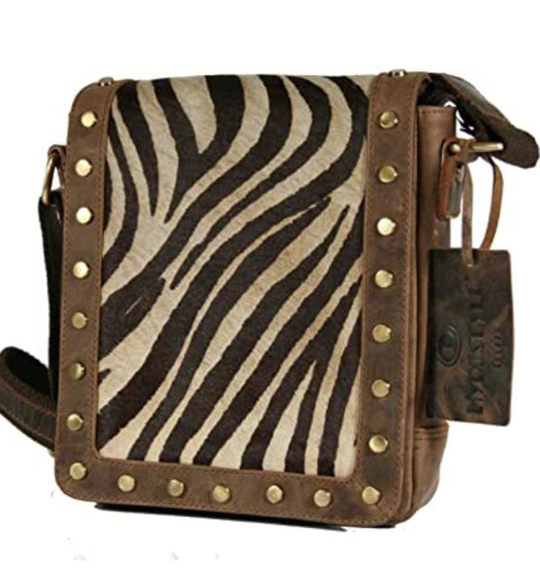 HYDESTYLE HAIR ON LEATHER LADIES MESSANGER/CROSS BODY BAG