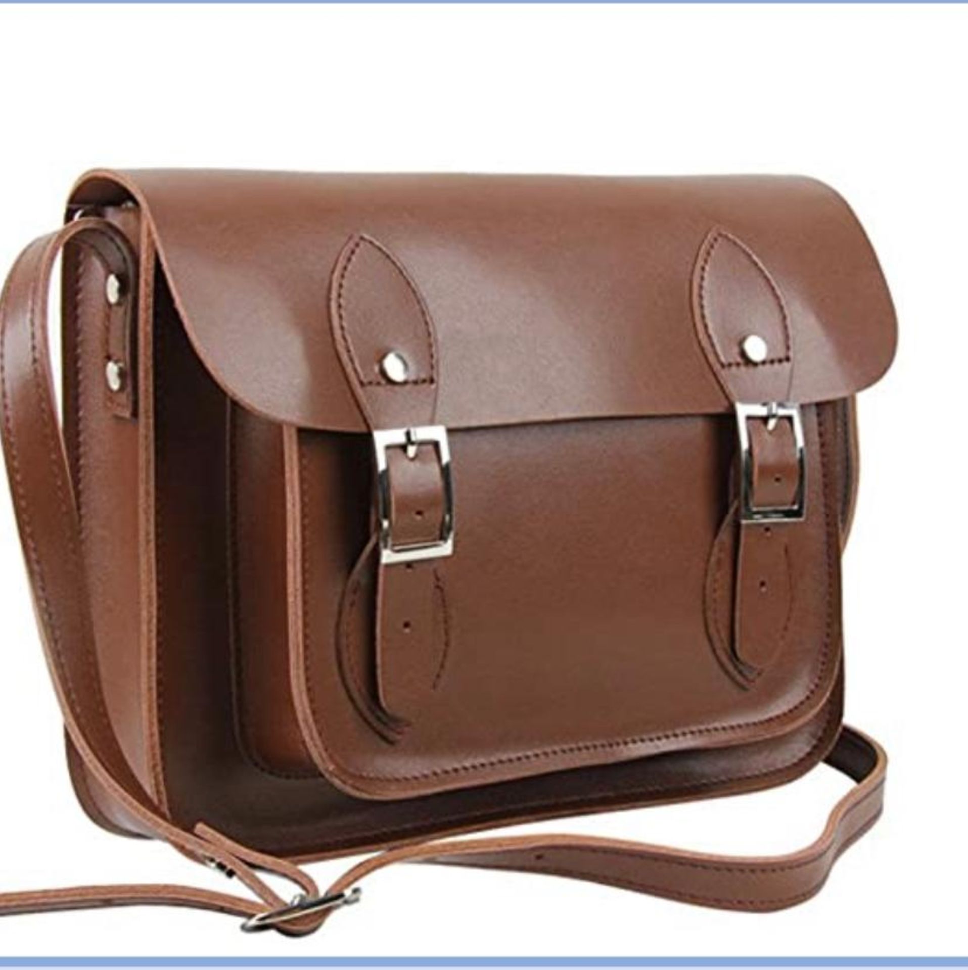 REAL LEATHER SATCHEL