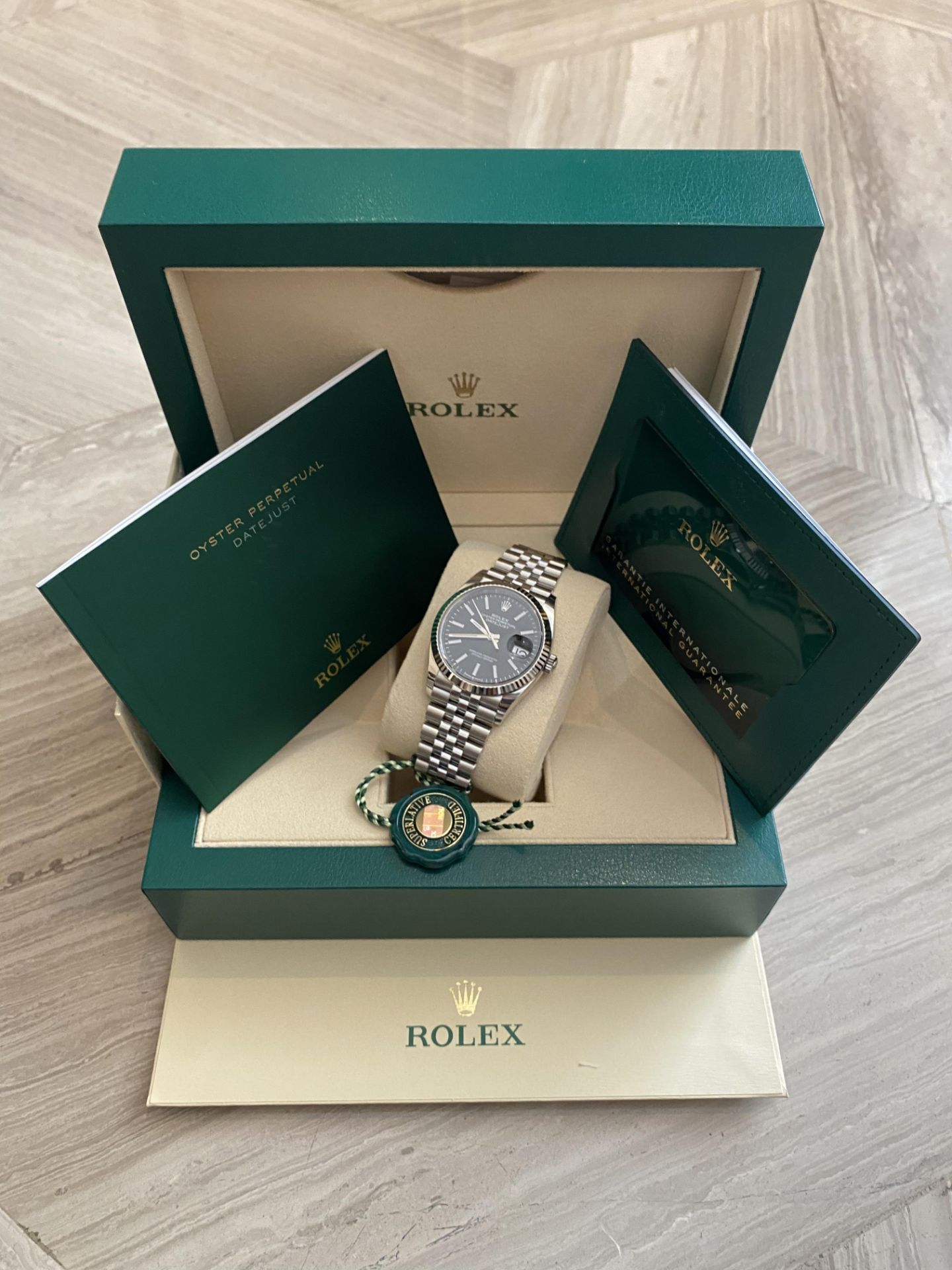 2020 ROLEX DATEJUST 36 OYSTERSTEEL 36MM AND WHITE GOLD