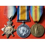 WW1 British Army medal group to Private A.O. Addicott, a France & Salonica veteran