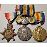 WW1 British Royal Navy Division medal group to Able Seaman H.P. Smith, a native of Hastings