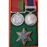 Victorian British Army medal group of 3 to Private G. Warburton, 16th Lancers