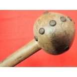 Antique African Zulu warrior knobkerrie lwisa club