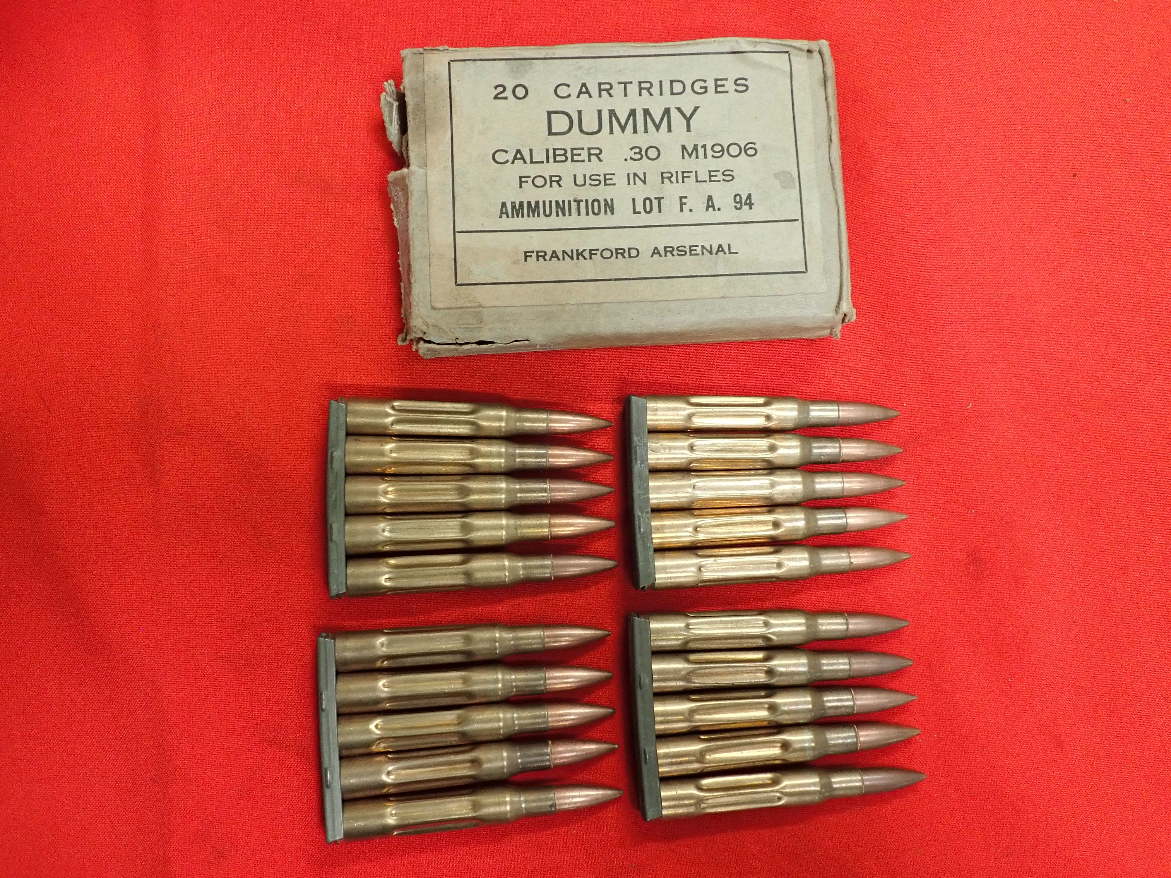 WW2 M1 Garand 1903 Springfield 30-06 dummy rounds 1943 - Image 2 of 5