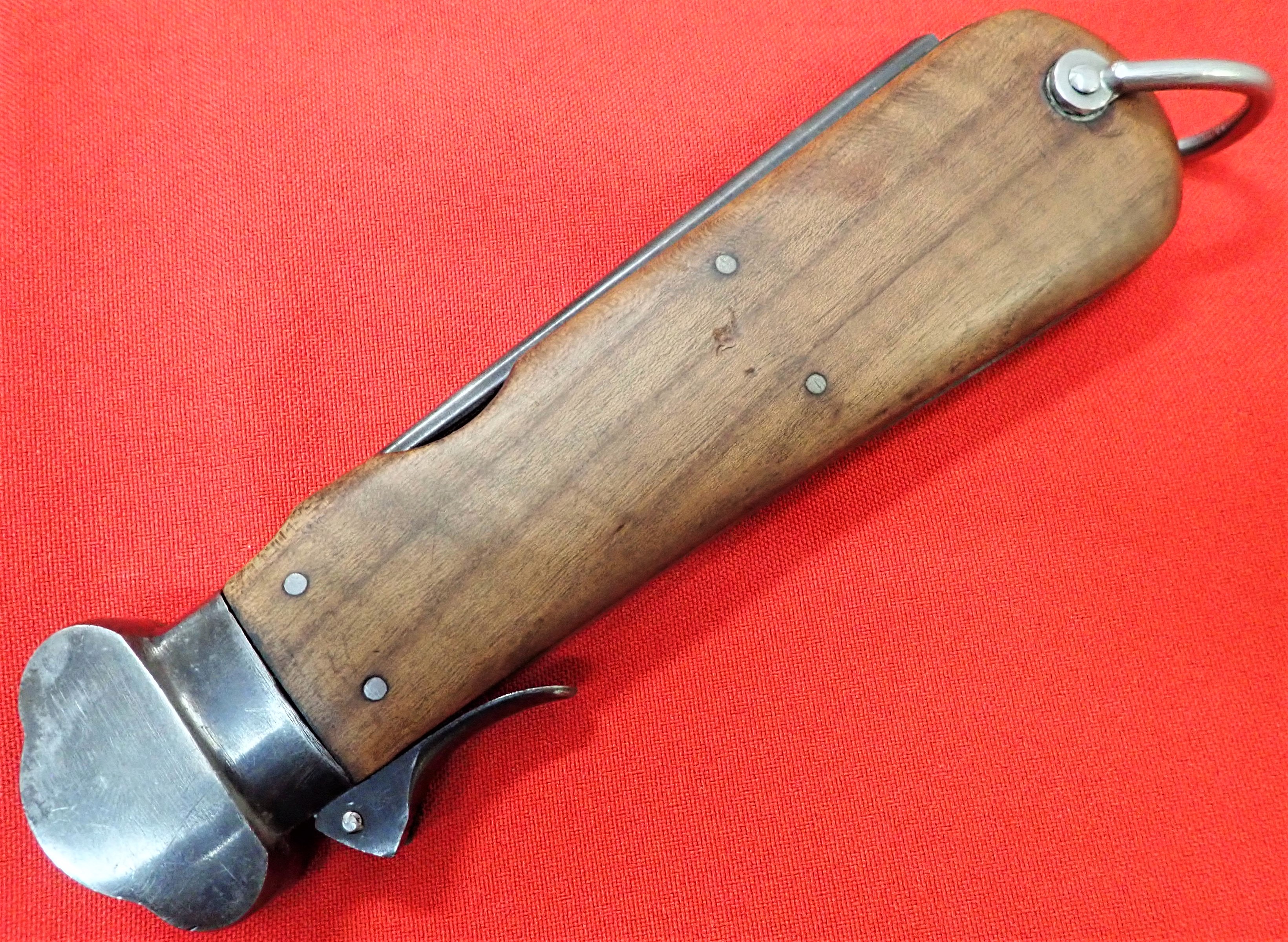 WW2 German Luftwaffe Fallschirmjäger takedown version paratroopers gravity knife Weyersberg Solingen - Image 12 of 12