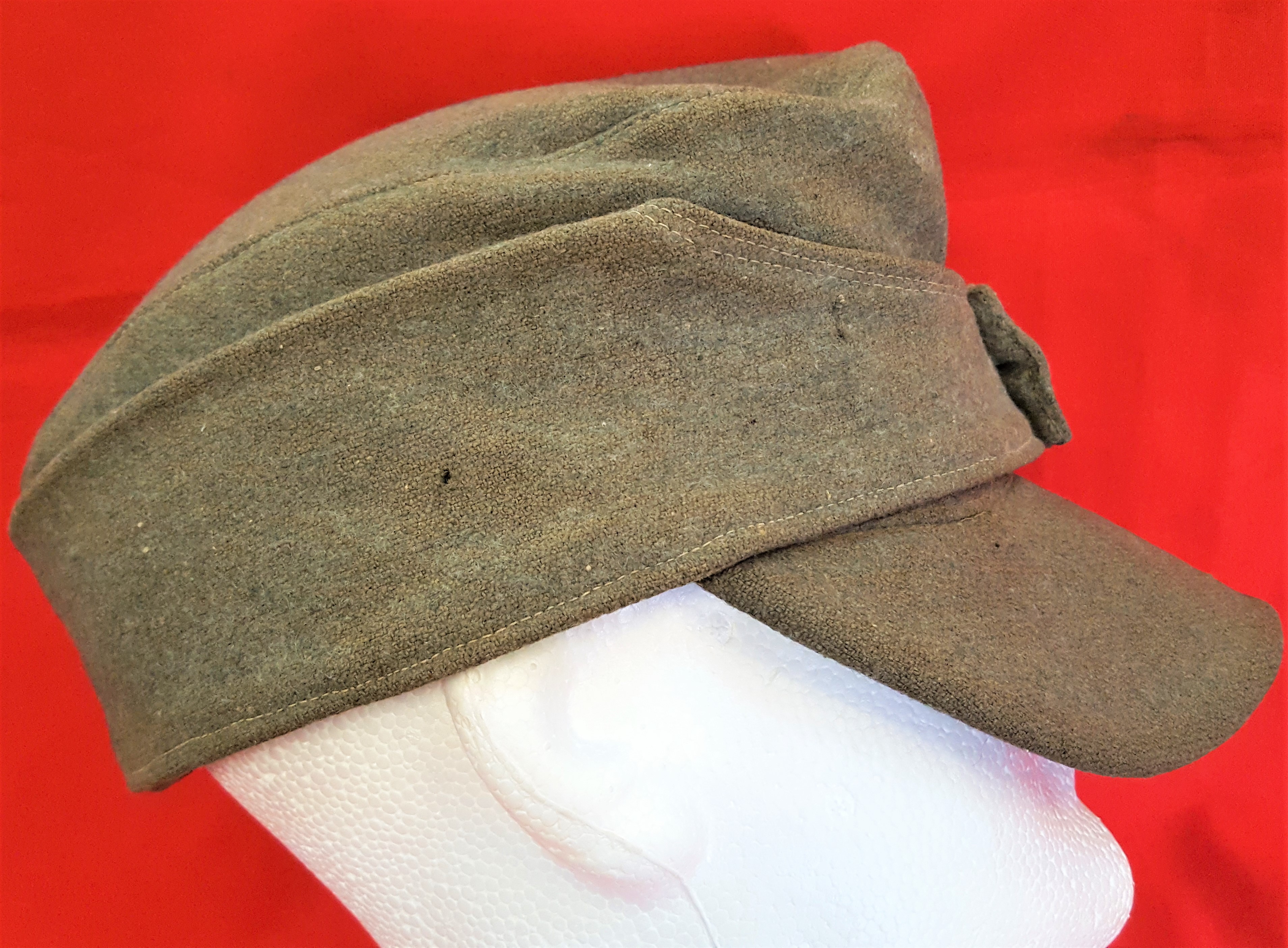 WW2 M43 German S.S. uniform field cap - Image 6 of 11