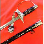 WW2 German S.S. non-commissioned officer candidate’s sword & scabbard by F.W. Holler