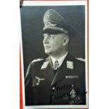 WW2 German photo profile post cards of General Kurt Student & map of Crete (4)