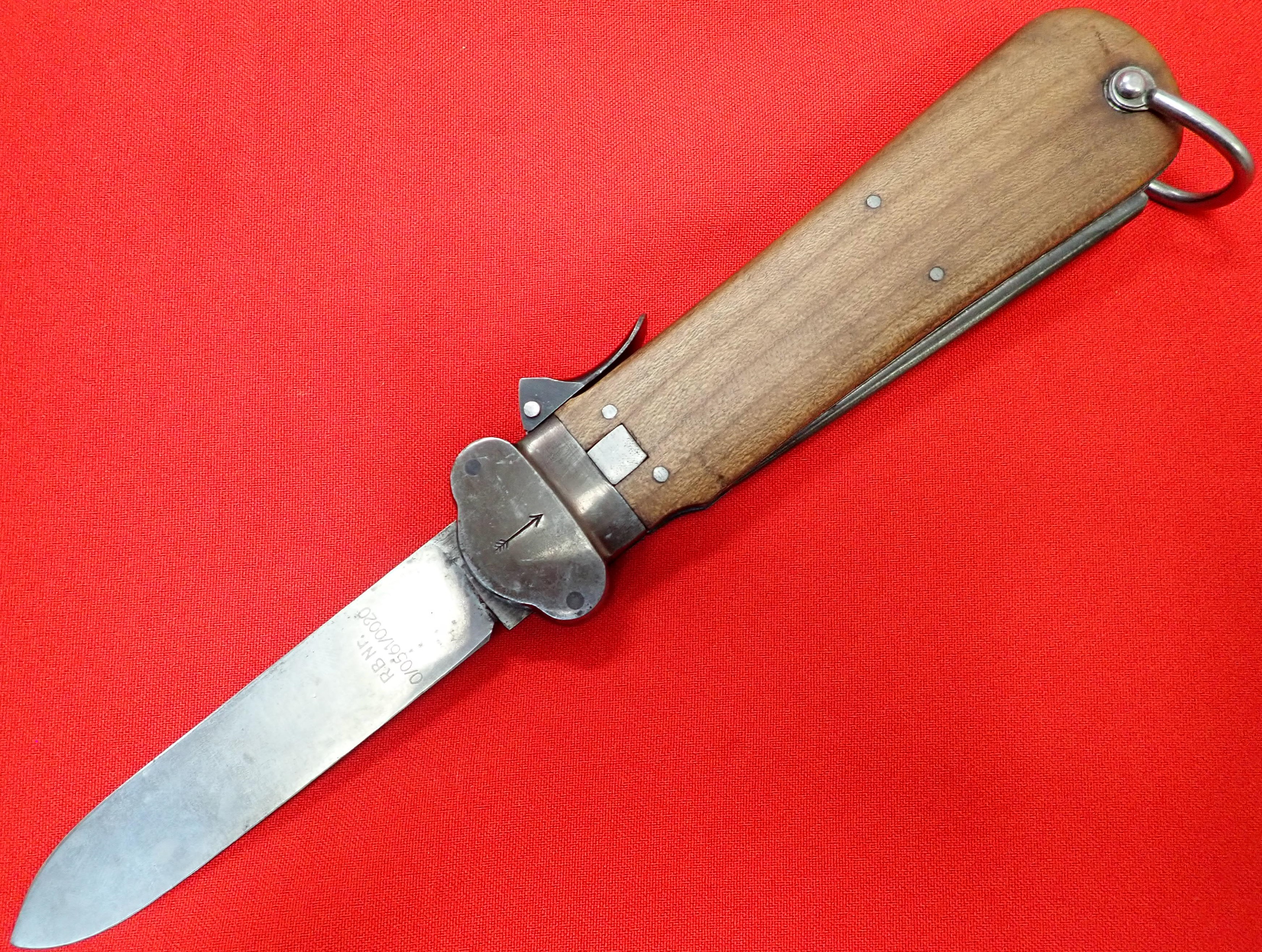 WW2 German Luftwaffe Fallschirmjäger takedown version paratroopers gravity knife Weyersberg Solingen - Image 2 of 12