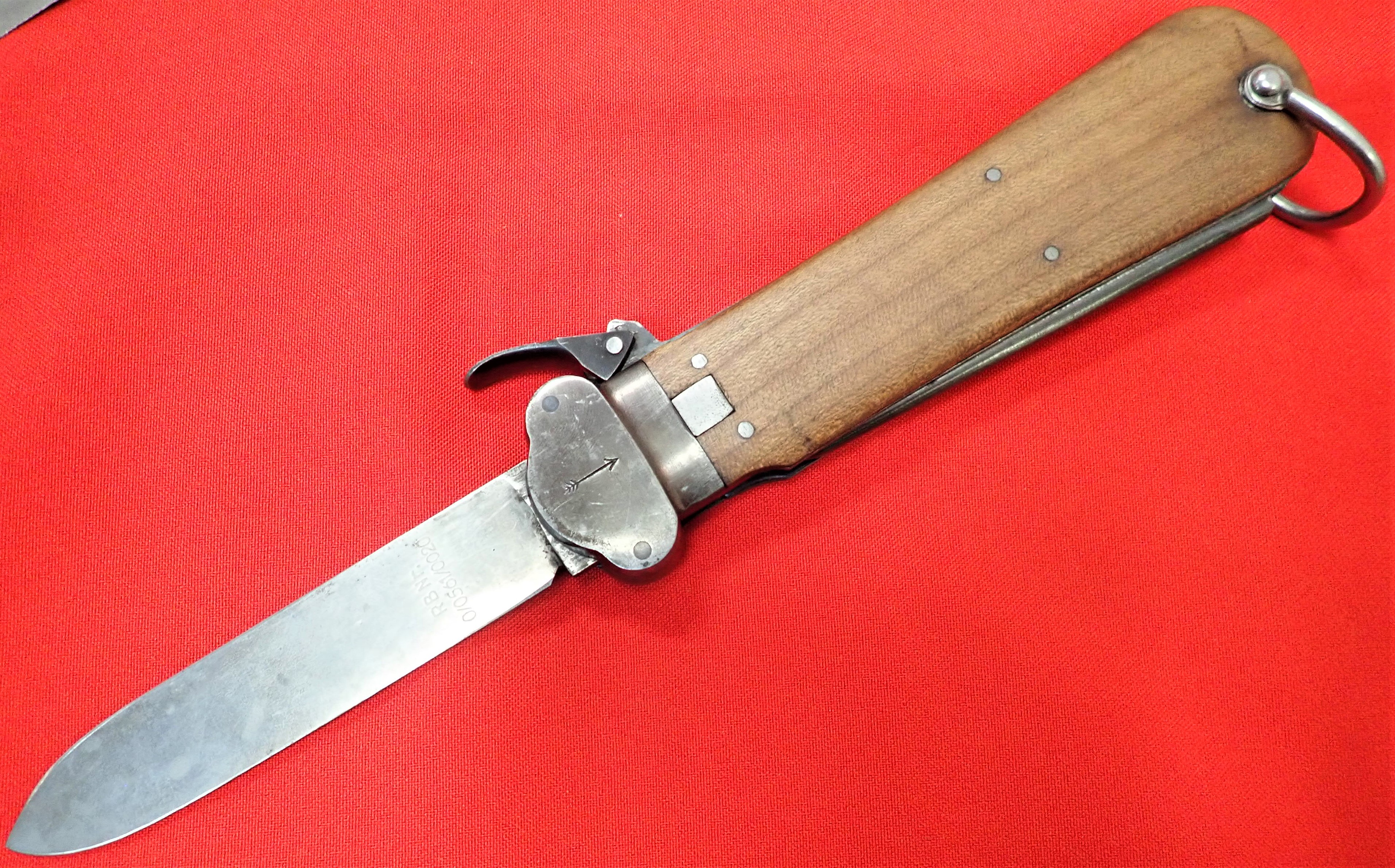 WW2 German Luftwaffe Fallschirmjäger takedown version paratroopers gravity knife Weyersberg Solingen - Image 5 of 12