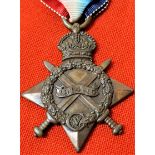 WW1 British Army ‘Gallipoli/Krithia casualty’ 1914-15 Star to Private Stock, 1/6th Battalion