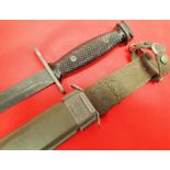 U.S. Vietnam gen cut bayonet & scabbard