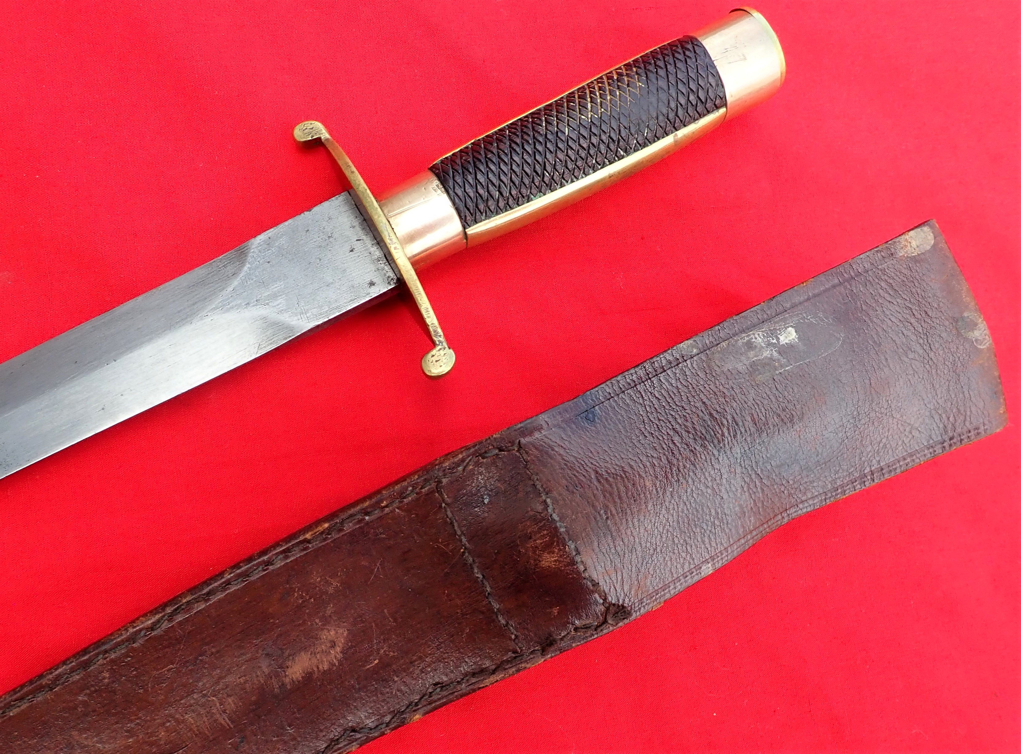 1880s late Victorian British naval midshipman’s dirk knife. - Image 7 of 13