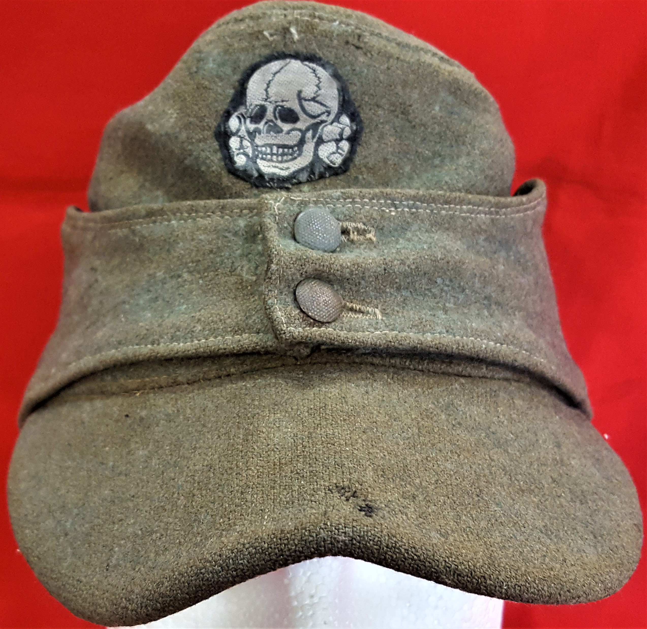 WW2 M43 German S.S. uniform field cap - Image 3 of 11