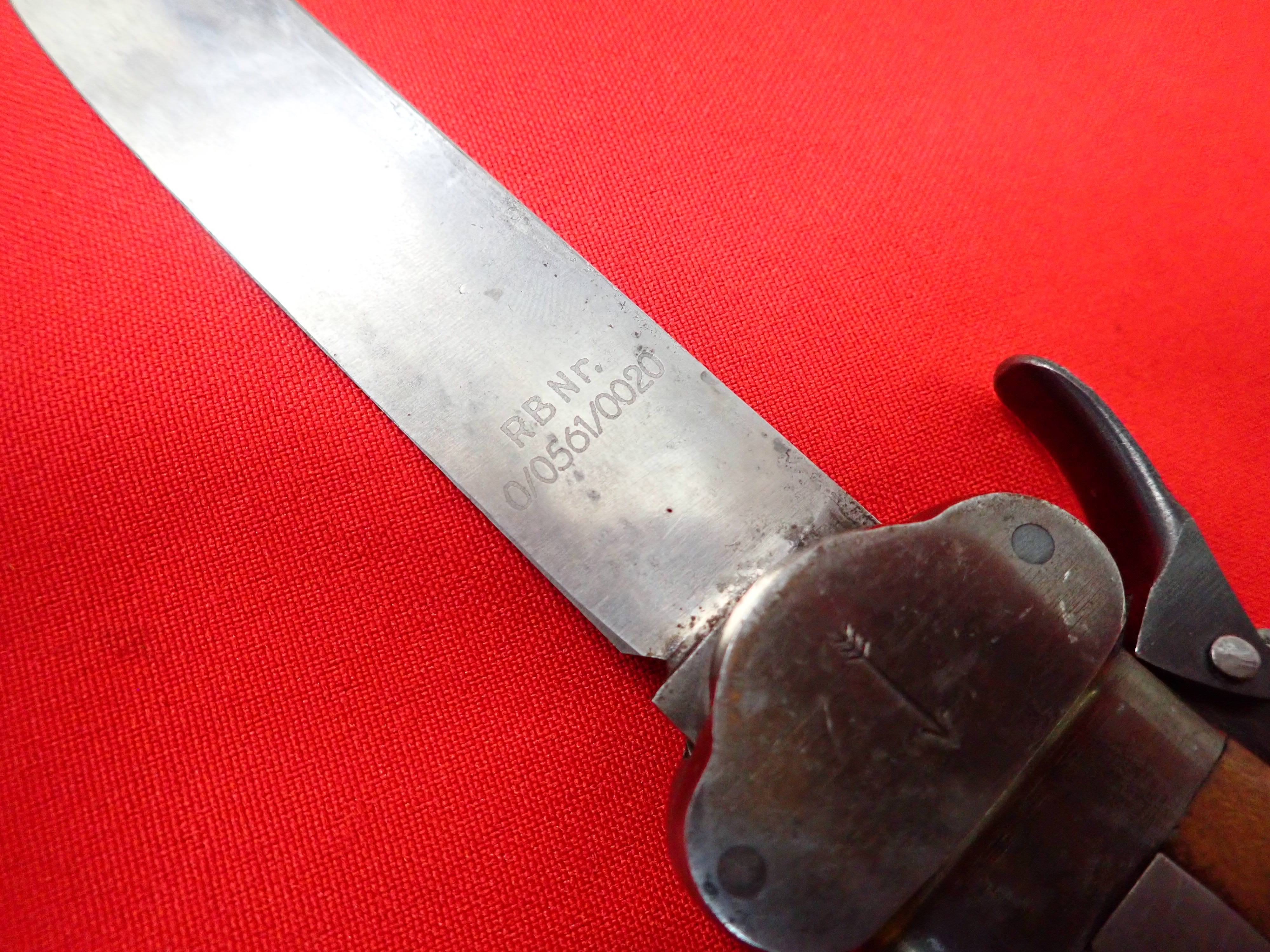 WW2 German Luftwaffe Fallschirmjäger takedown version paratroopers gravity knife Weyersberg Solingen - Image 3 of 12