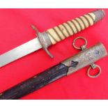 WW2 Imperial Japanese naval dirk with scabbard