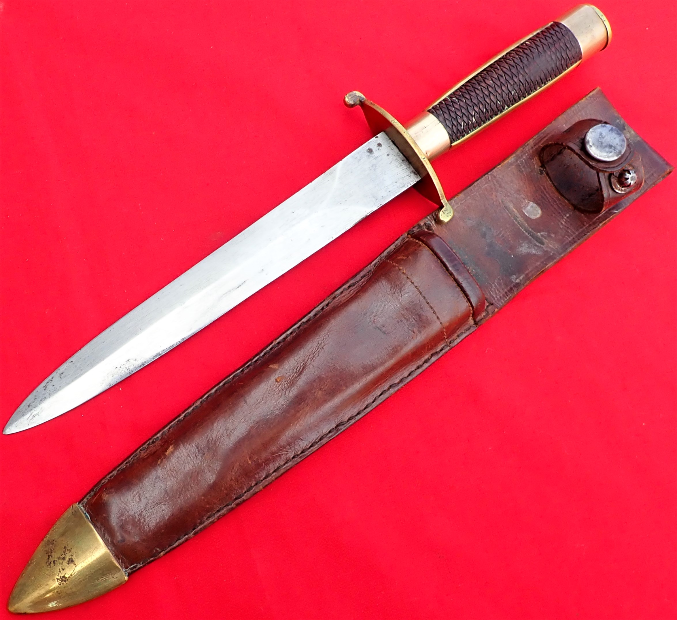 1880s late Victorian British naval midshipman’s dirk knife. - Image 3 of 13