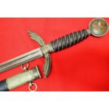 WW2 Nazi German Luftwaffe officer’s sword & scabbard by S.M.F