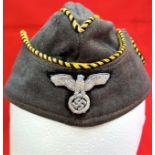 WW2 German Wehrmacht female helper uniform side cap