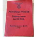 German Nazi period N.S.D.A.P. manual for the Walther PPK dated 1935