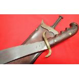 WW1 U.S. M1904 Hospital Corps bolo knife with scabbard by Springfield Armory dated 1911