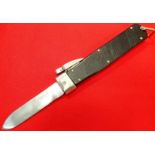 Post war 1950s German paratrooper & tankers gravity knife by Othello