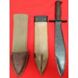 WW1 U.S. M1917 bolo knife & scabbard by Plumb Philadelphia 1918