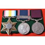 Victorian British Army medal group of 3 to Serjeant G. Snook, 16th Lancers