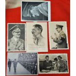 WW2 German Adolf Hitler statue/bust & 6 post cards