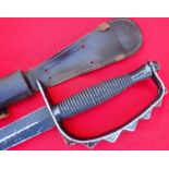 WW2 Fairbairn & Sykes 3rd pattern commando dagger & scabbard.