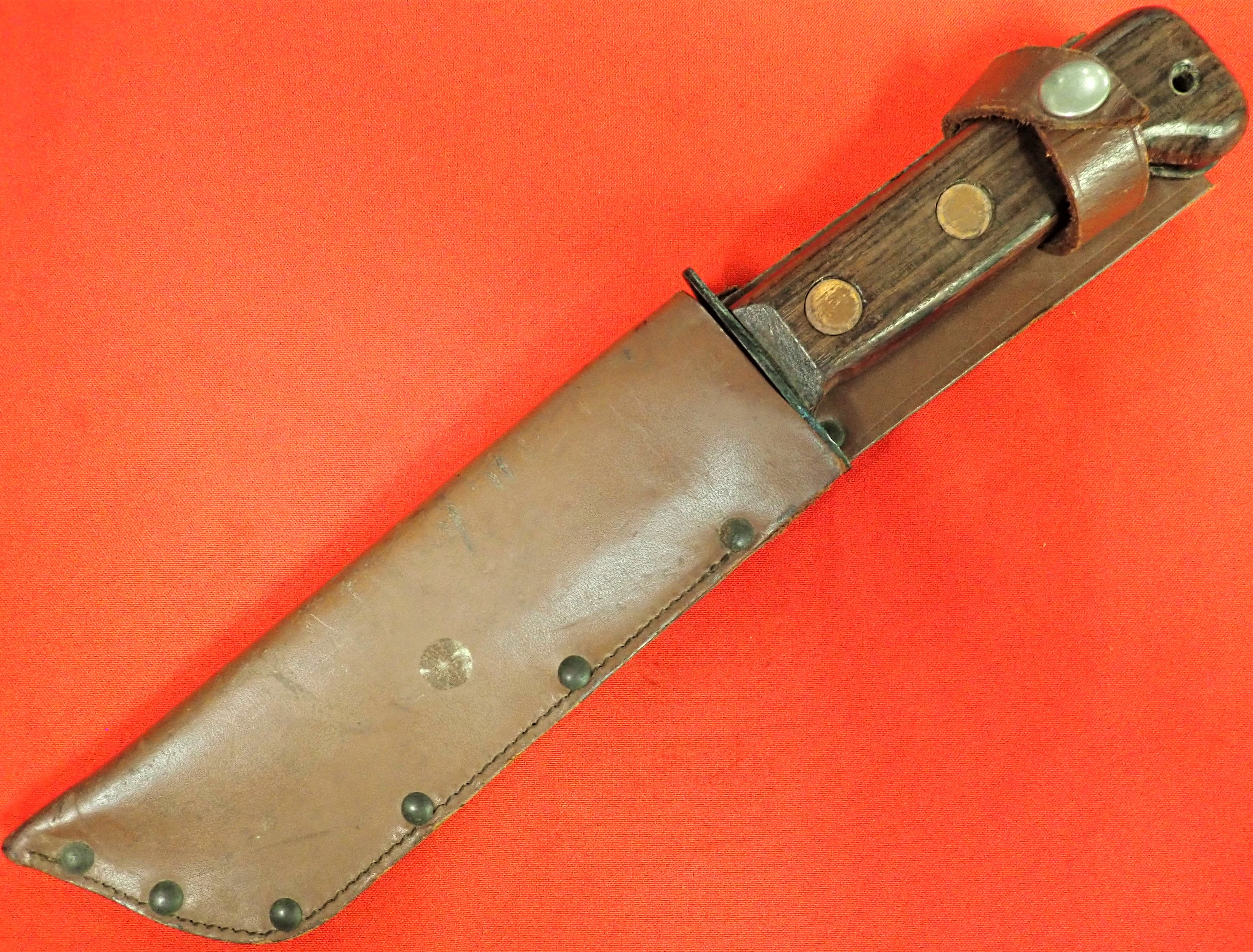 1984 British utility combat knife with MoD numbered scabbard. - Image 8 of 8