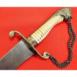 1800s George III era naval officer’s sword with ivory hilt.