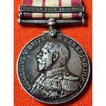 British Royal Navy, Naval General Service Medal 1915 for Persian Gulf service aboard H.M.S. Fox