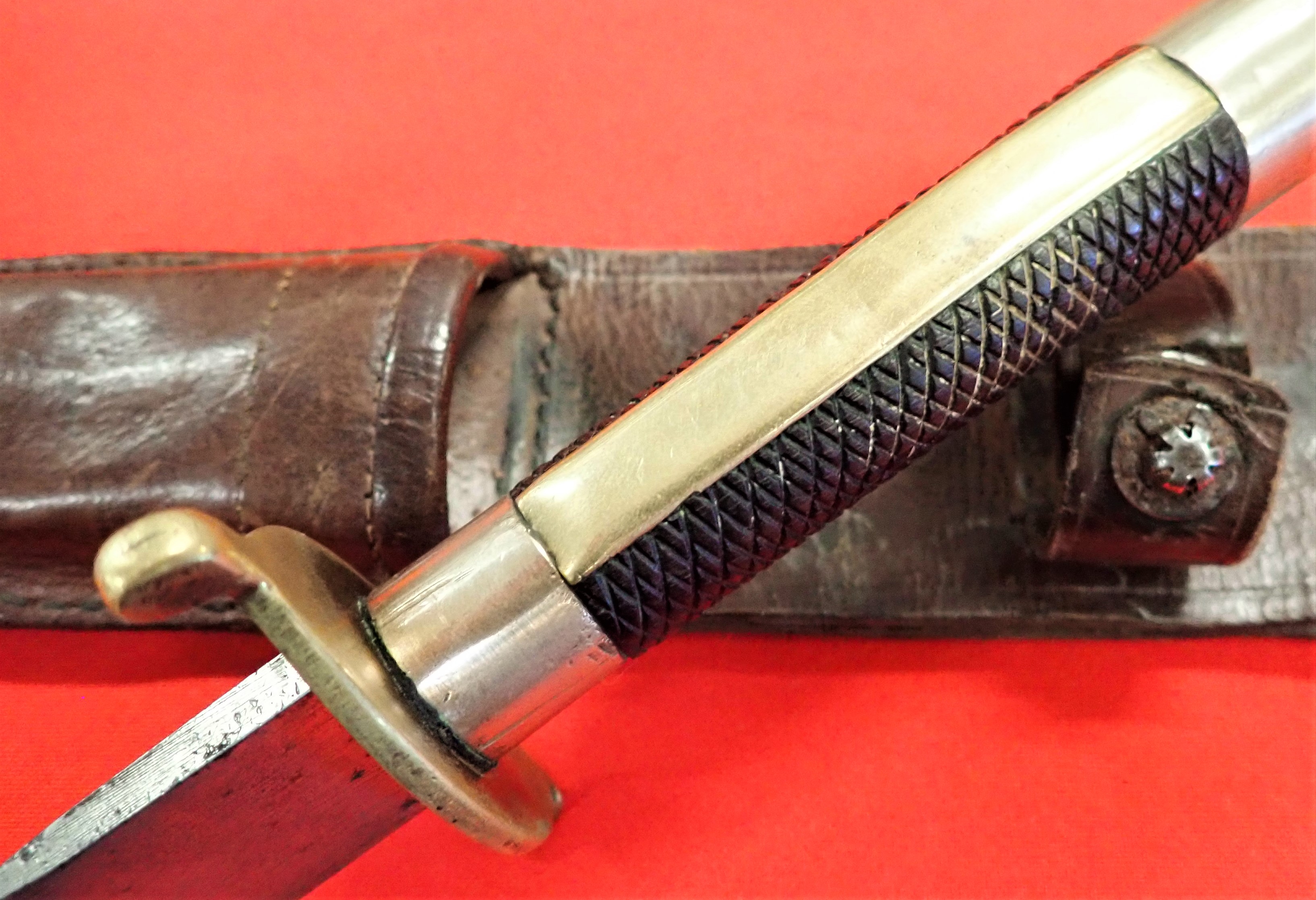 1880s late Victorian British naval midshipman’s dirk knife. - Image 9 of 13