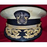WW2 US Navy Admiral’s uniform peaked cap, belong to Vice Admiral Willis Augustus ‘Ching’ Lee.