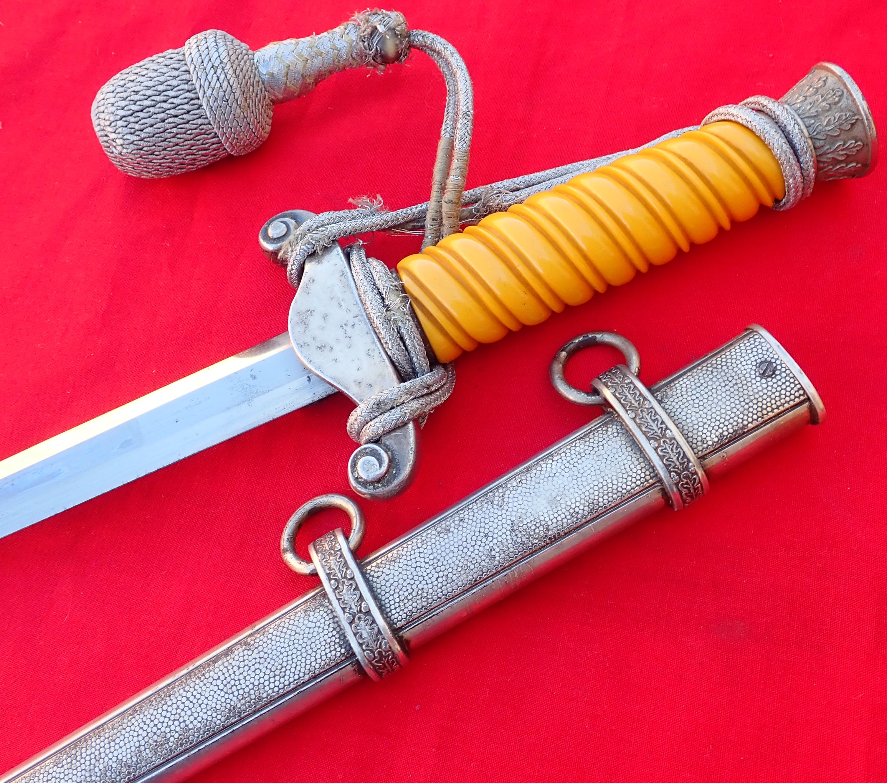 WW2 German Army officer’s dagger, scabbard & knot - Image 5 of 8