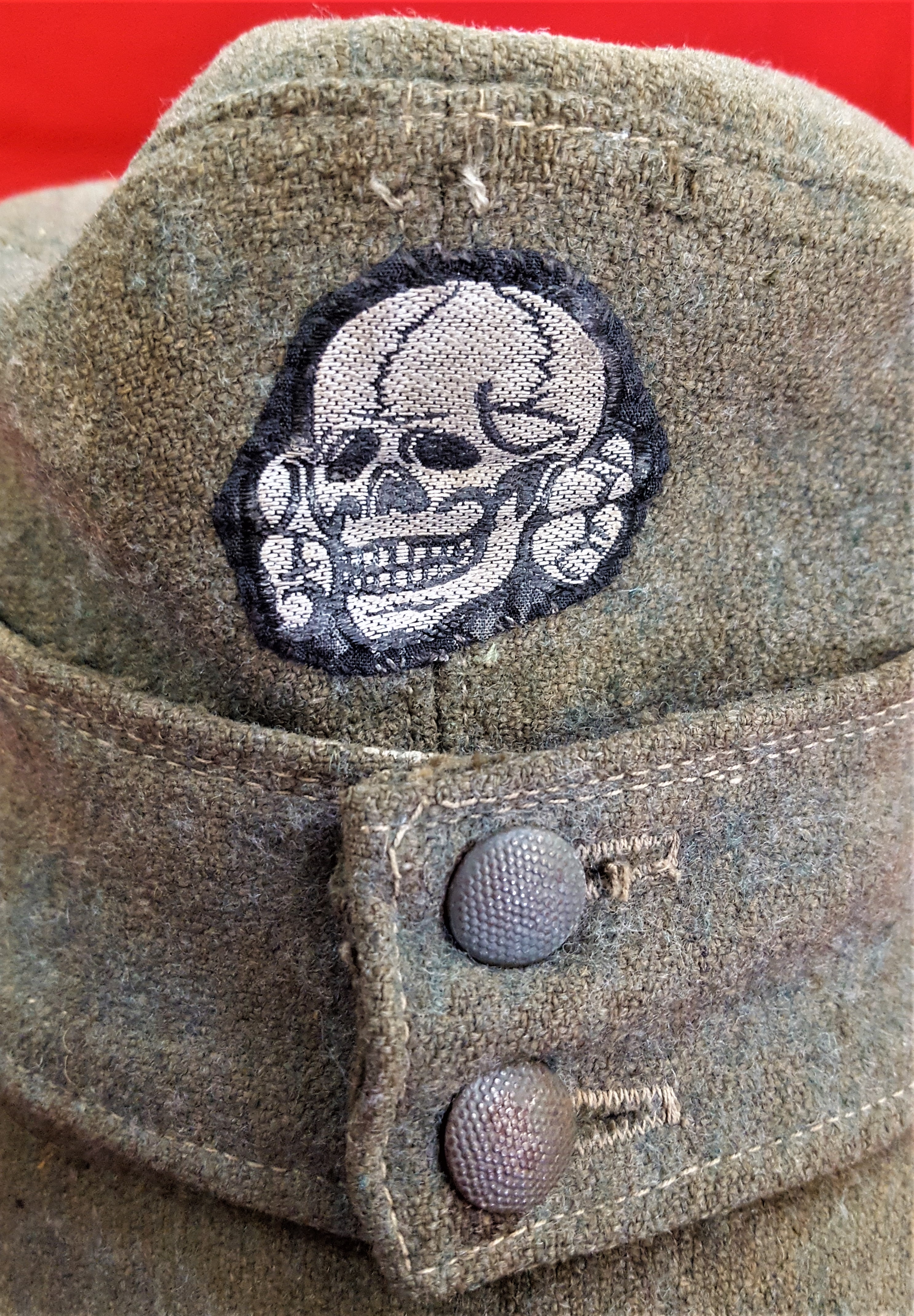 WW2 M43 German S.S. uniform field cap - Image 2 of 11