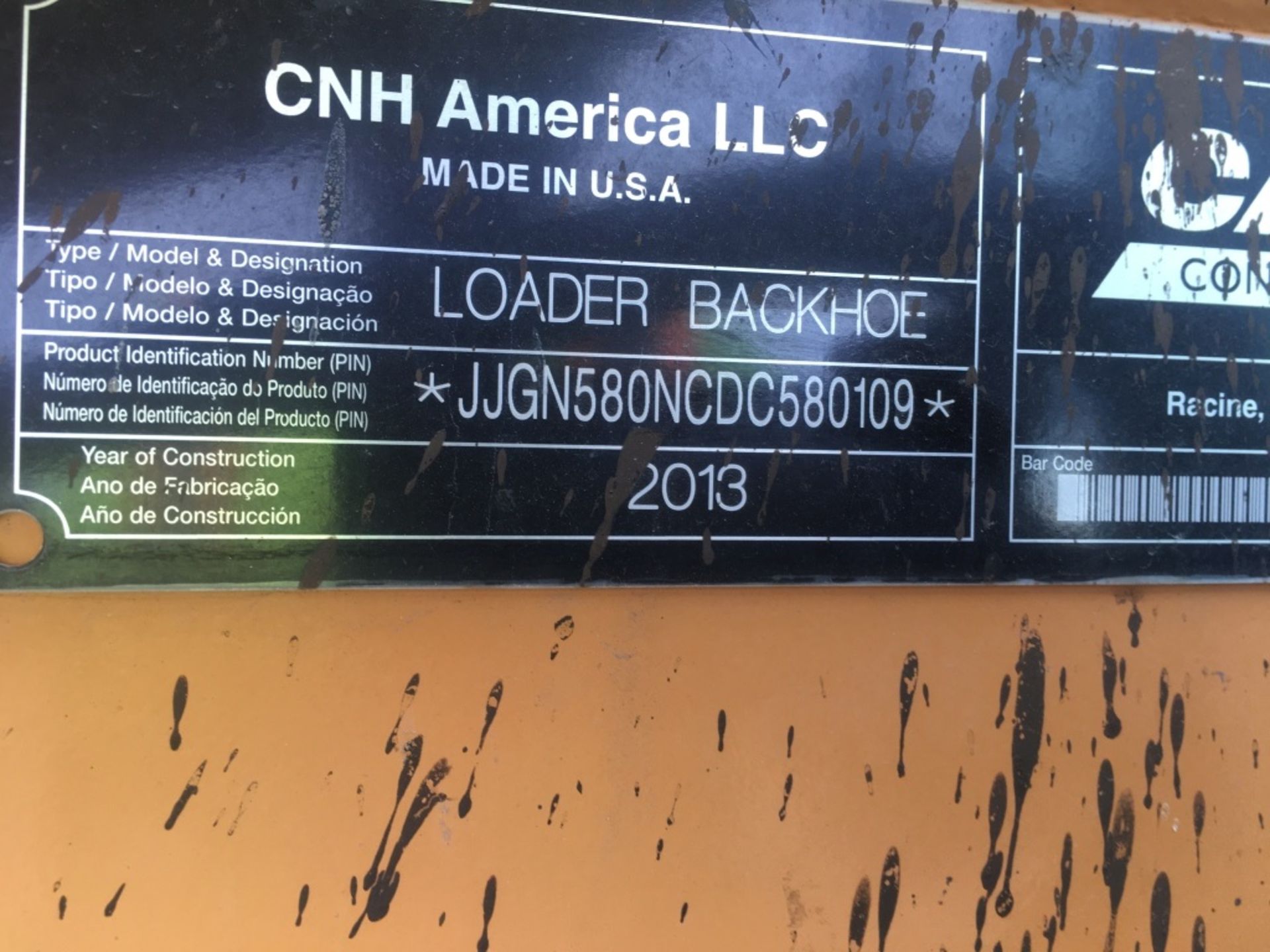 2013 Case 580N 4x4 Loader Backhoe - Image 36 of 37