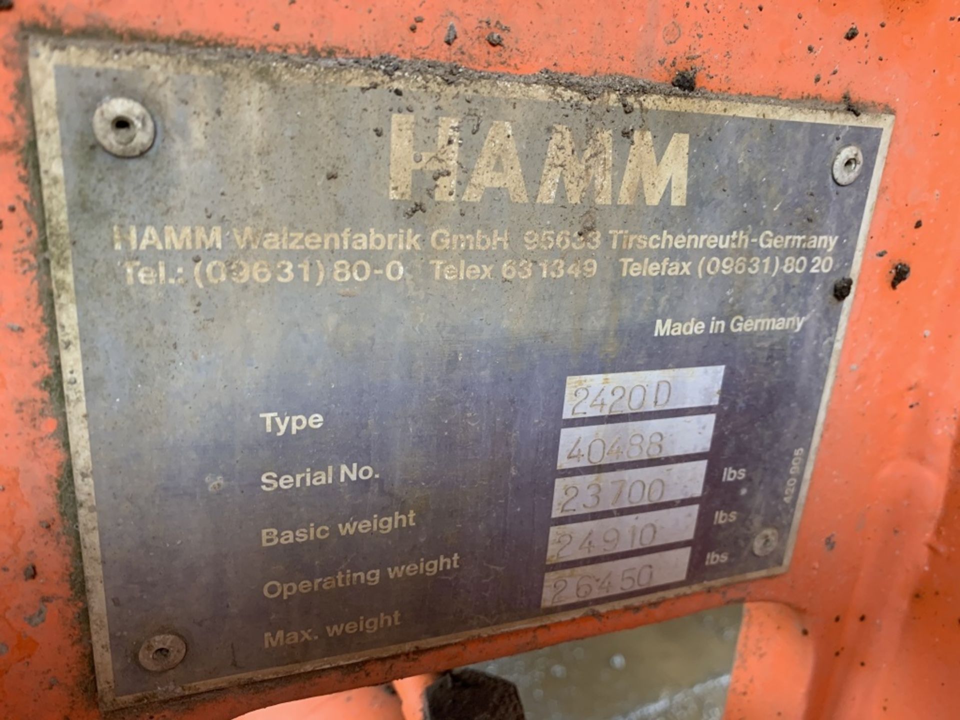 Hamm 2420D Vibratory Roller - Image 18 of 19