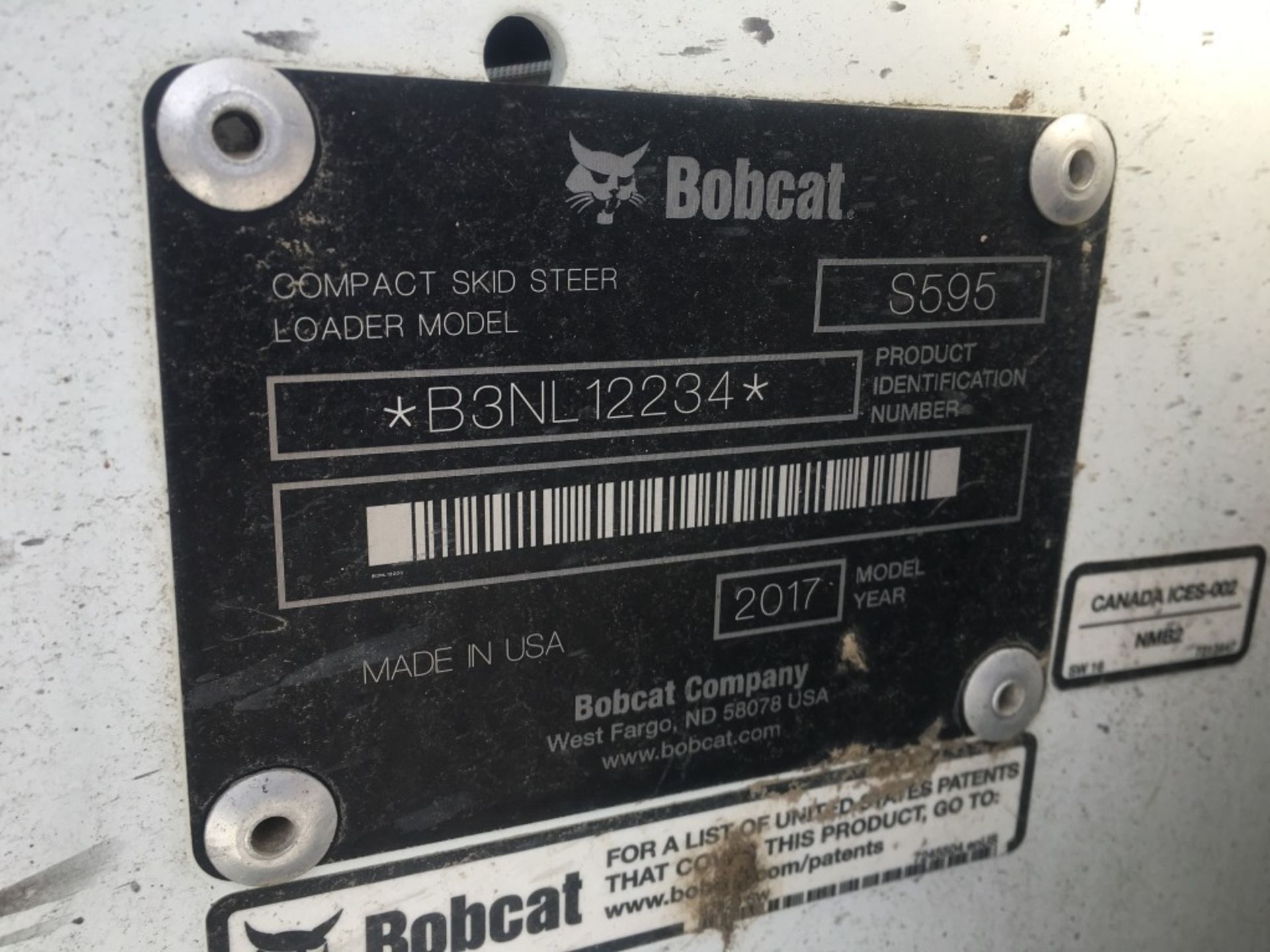 2017 Bobcat S595 Skidsteer Loader - Image 25 of 25