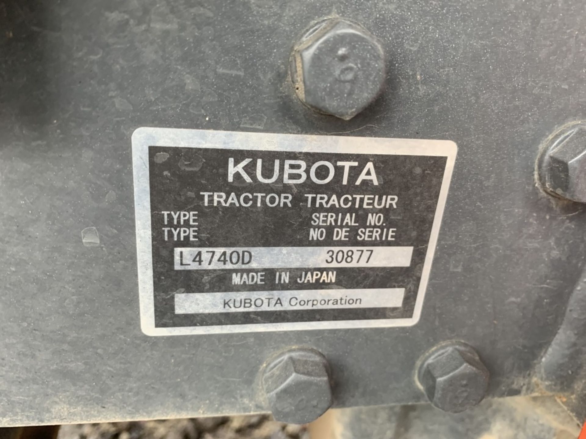 2007 Kubota L4740D Utility Tractor - Image 29 of 29