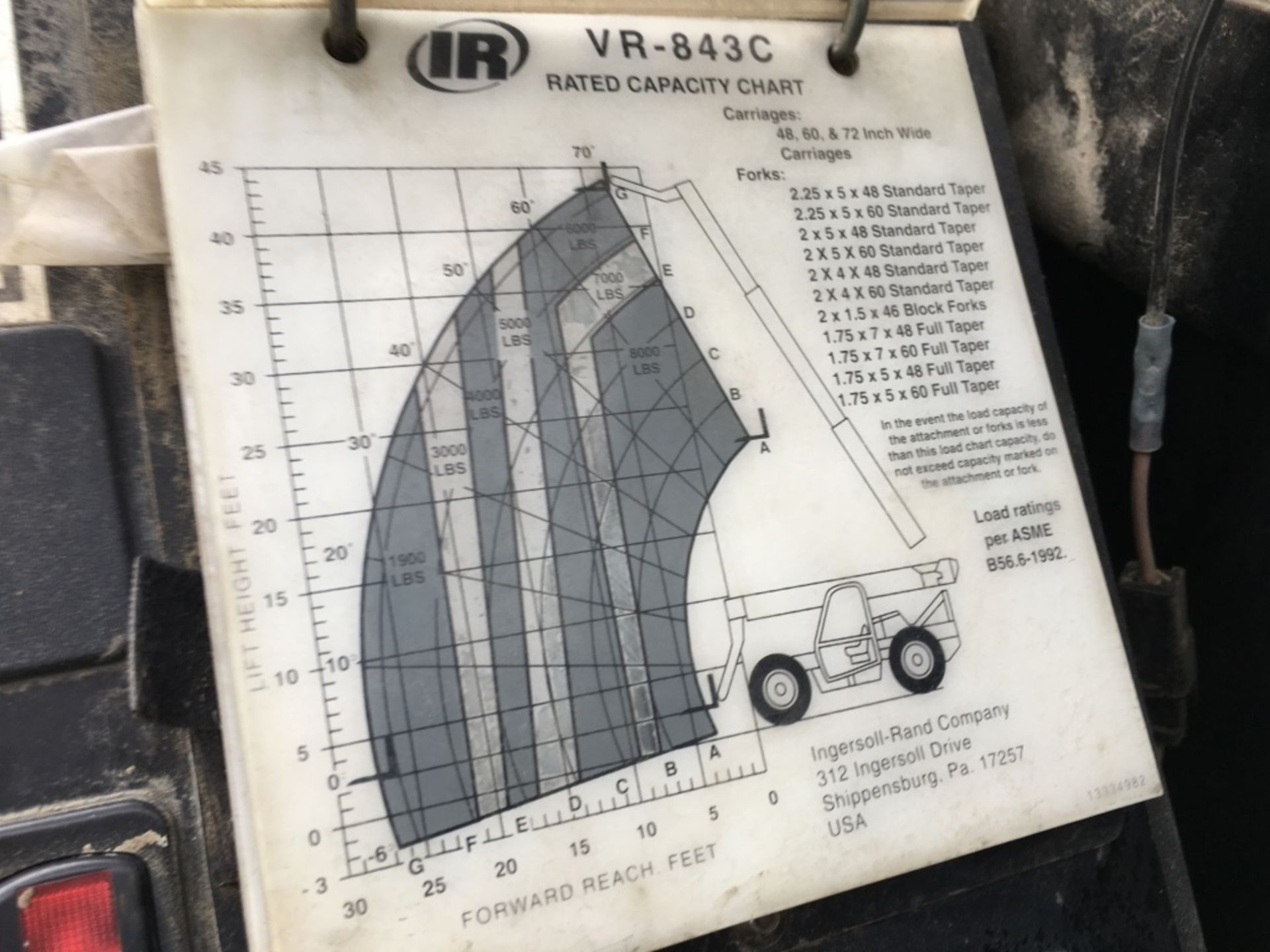 Ingersoll-Rand VR-843C 4x4 Telescopic Forklift - Image 20 of 23