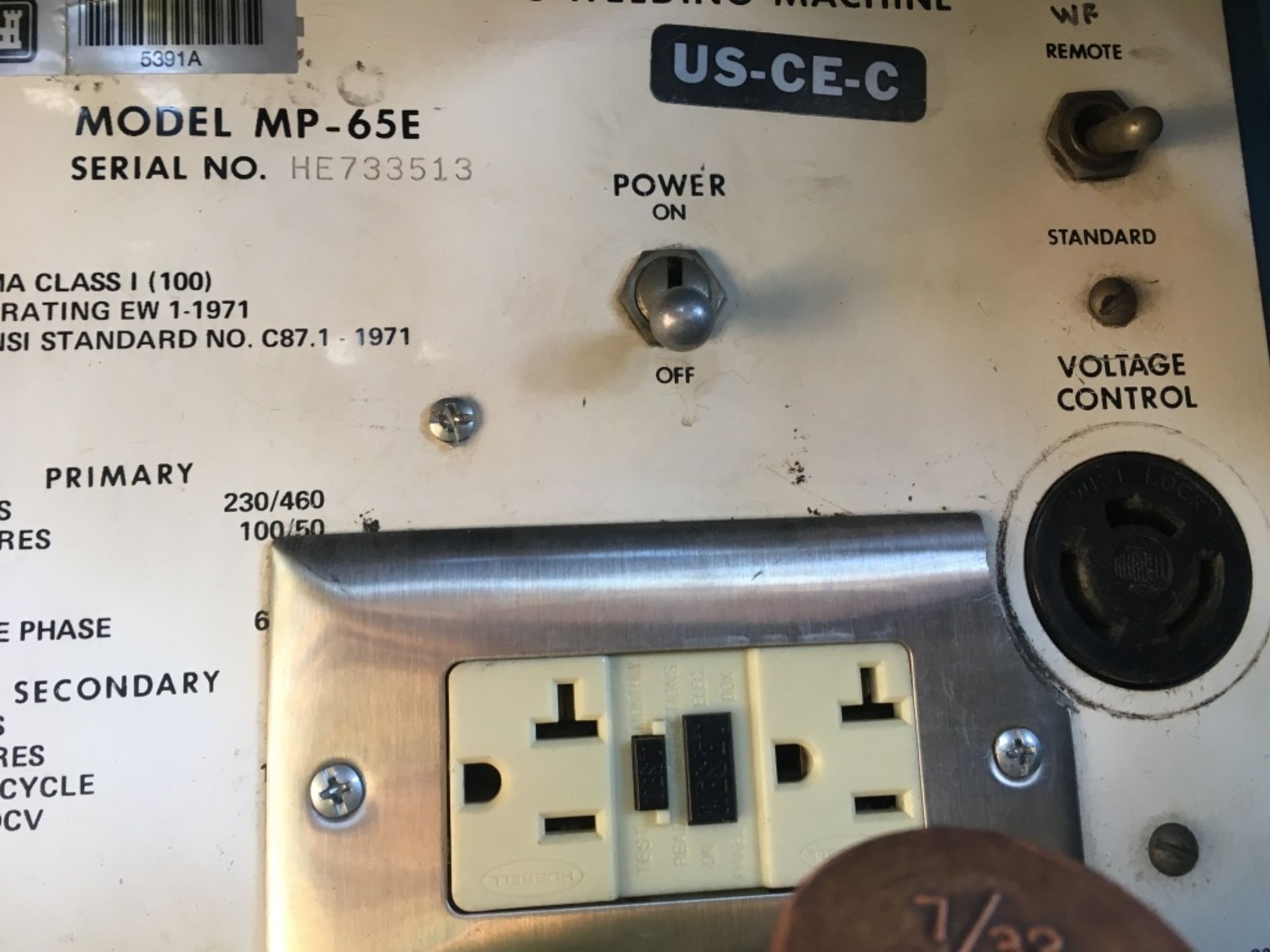 Miller MP-65E Welder - Image 11 of 11