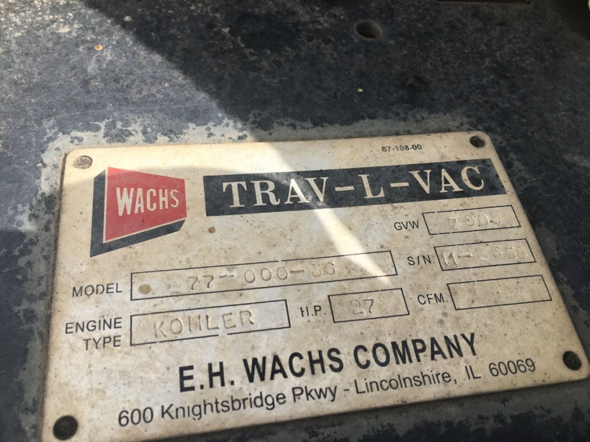 2011 Wachs Trav-L-Vac Vacuum Trailer - Image 14 of 18