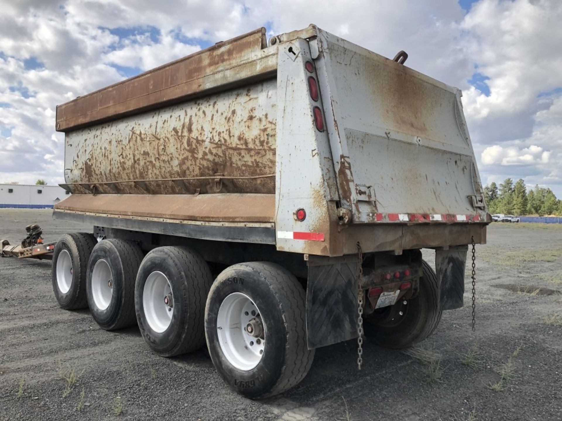 1998 Columbia 4-Axle Pup Dump Trailer - Image 2 of 11