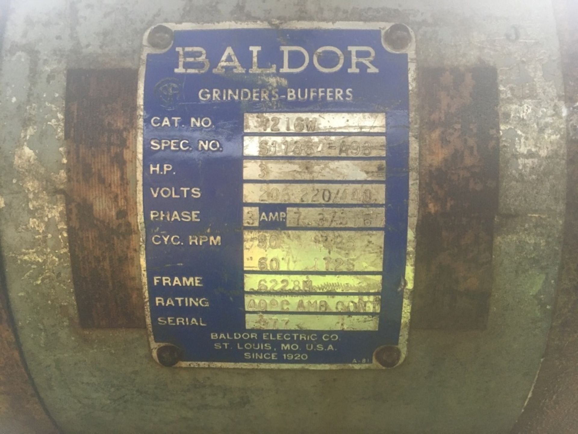 Baldor Grinder/Buffer - Image 6 of 9